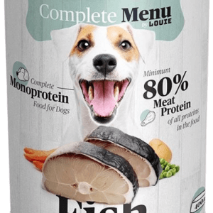 Konzerva LOUIE "complete menu" – Mono Protein pre psy 400g – ryba so zeleninou