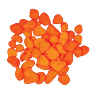 Farebný akvarijný štrk 0,5kg – oranžový
