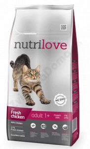 Nutrilove CAT ADULT 1,5kg granule s čerstvým mäsom