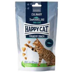 HAPPY CAT CRUNCHY SNACK SEE-KABELJAU 70G (TRESKA)