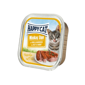 HAPPY CAT DUO MENU RIND&KANINCHEN 100G HOVADZIE+KRALIK