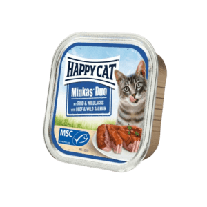 HAPPY CAT DUO MENU RIND&WILDLACHS 100G HOVADZIE+LOSOS
