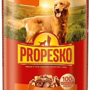 PROPESKO konzerva pes kura+cestoviny+mrkva 1240g