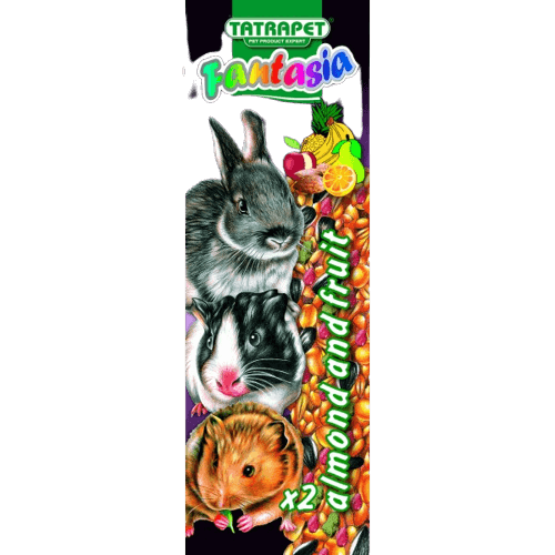 Fantasia tyčinky pre hlodavce mandle/ovocie 2ks